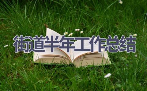 街道半年工作總結(18篇優選范文）num