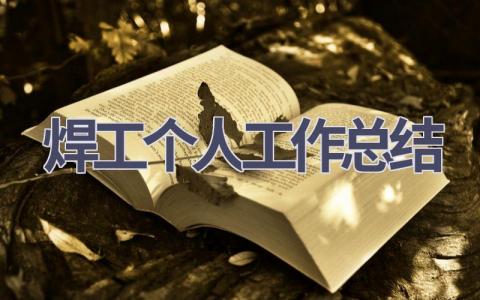 焊工個人工作總結(13篇優選范文）num