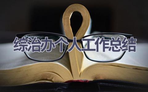 綜治辦個人工作總結(13篇優選范文）num