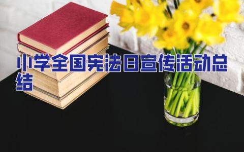 小學全國憲法日宣傳活動總結 小學憲法宣傳日活動宣傳報道